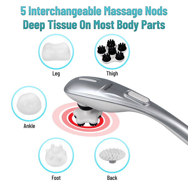 TRAKK Deep Tissue Full Body Massager with multiple heads – Trendilize