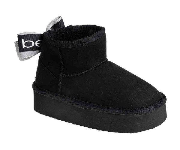 bebe Girl's Cute Lightweight and Ultra-Comfy Winter Boot with Stylish bebe Bow - Winter Boots for Girls