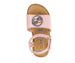bebe Girl's Open Toe Comfy Flat Sandals Embossed with Medallion Hardware Detail - Flat Sandals for Toddler/Little Kid/Big Kid