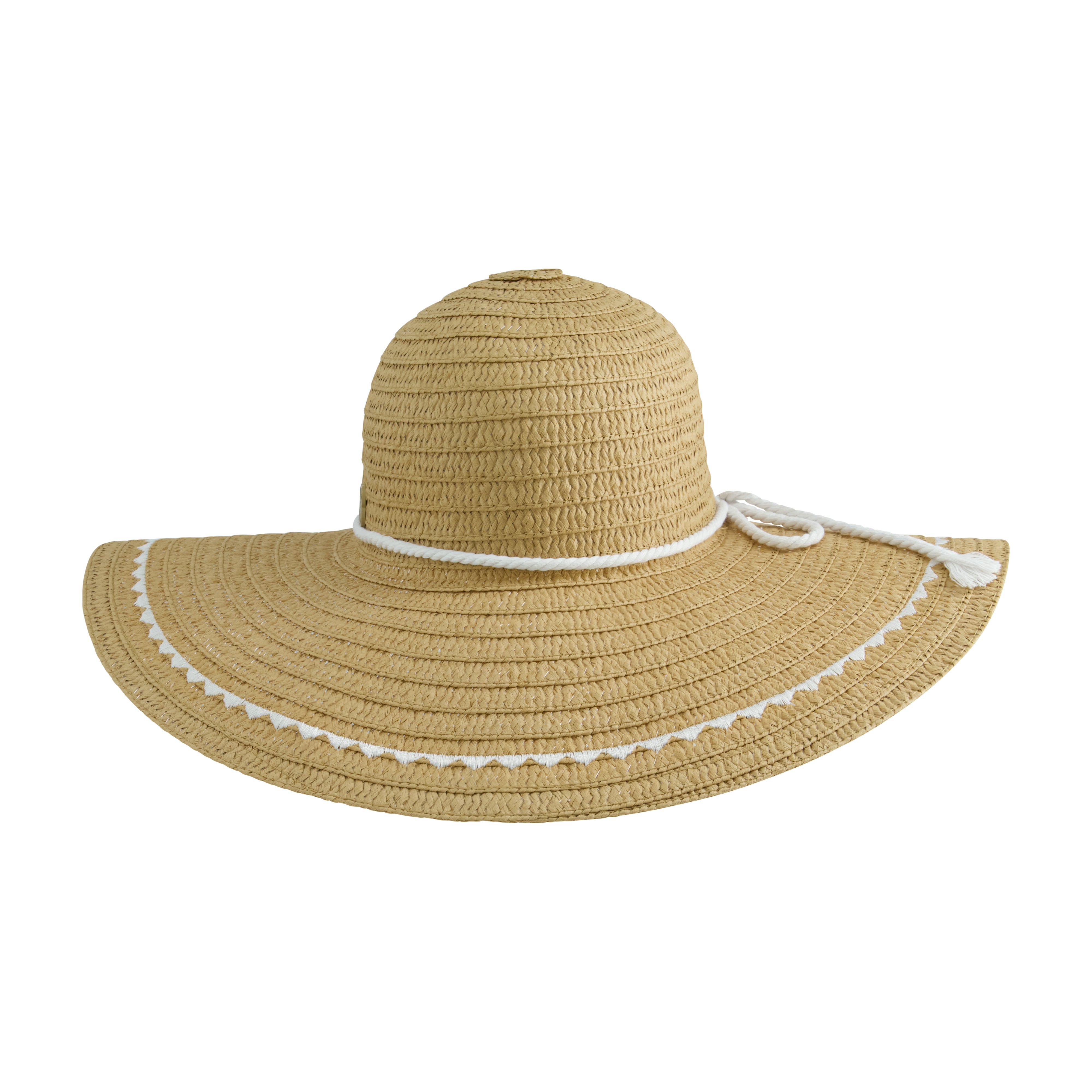 Sunflower Patterned Straw Floppy Sun Hat- Four Colors — DazzleBar