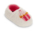 Kensie Toddler Girl's Warm Sherpa Little Girls Fuzzy Slippers, Cute Stuff for Kids with Cute Patch - Toddler Shoes for Girls