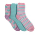 Betsey Johnson Women's 3 Pairs Cozy, Fuzzy, Warm and Slippers Crew Socks with Gift Box - Cute Fluffy Socks for Women