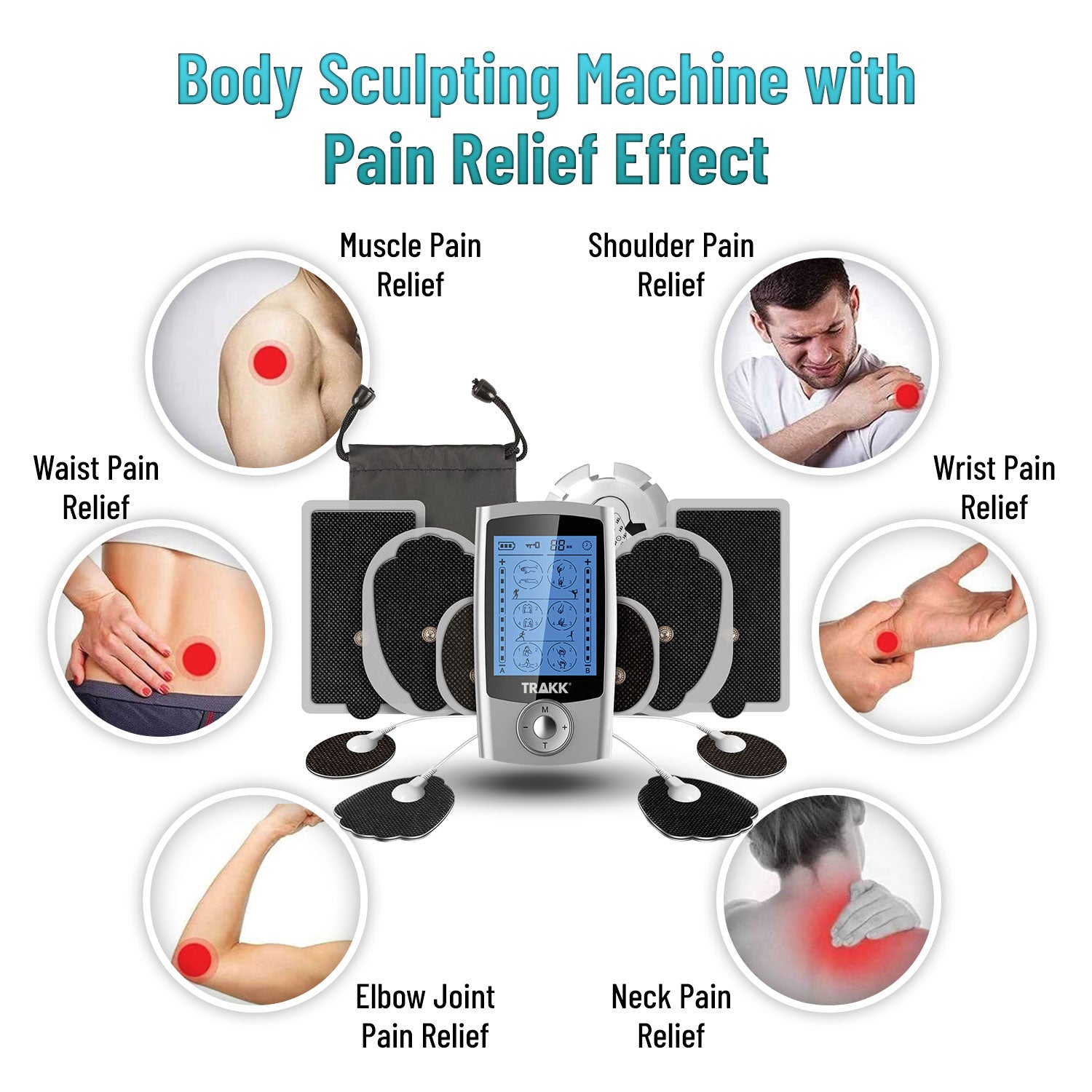 Pain Relief Electrotherapy Machine Muscle Stimulater Electric Therapy Shock  Tens