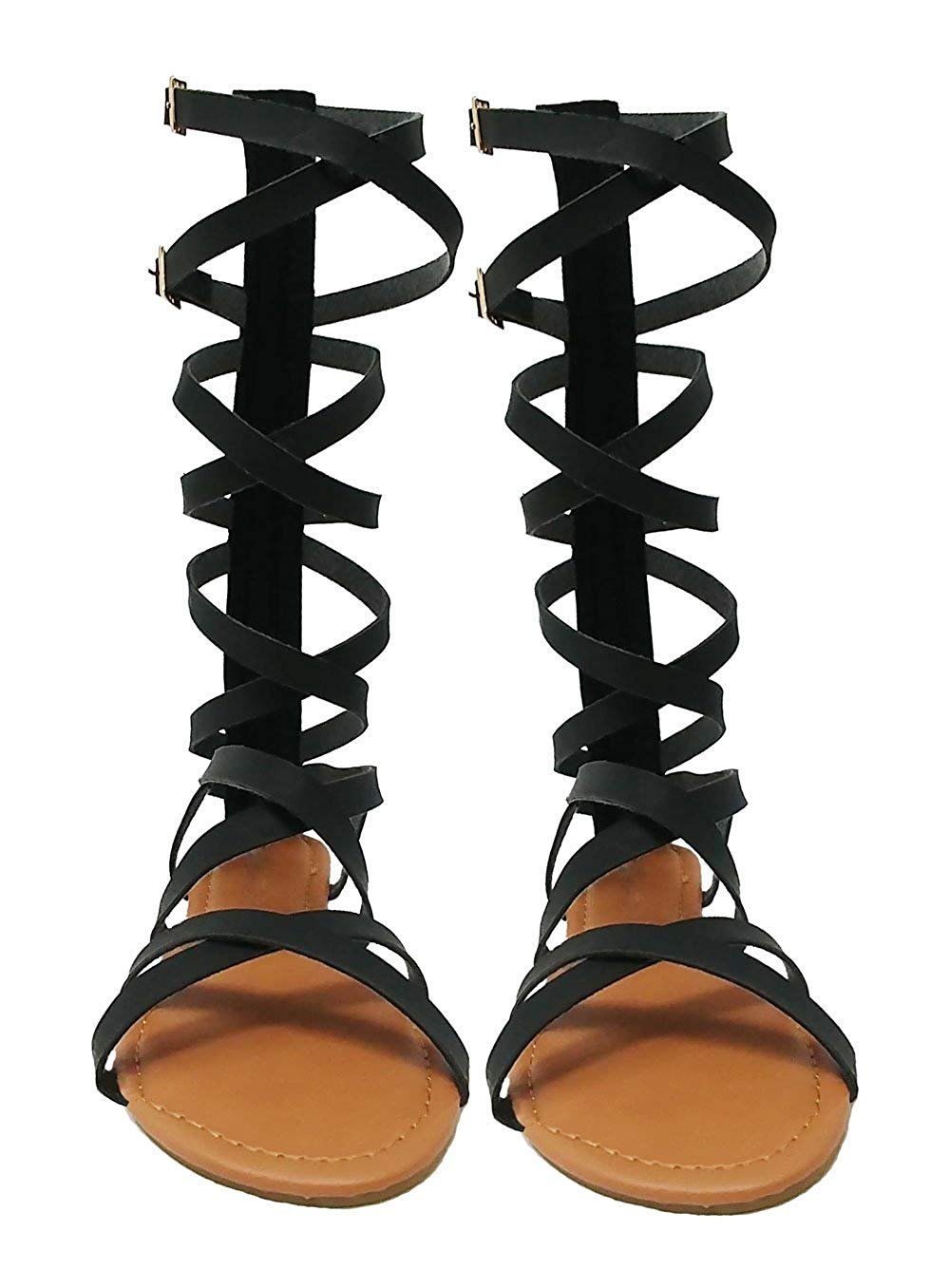 Sara Z Ladies Strappy Pu Gladiator Sandal