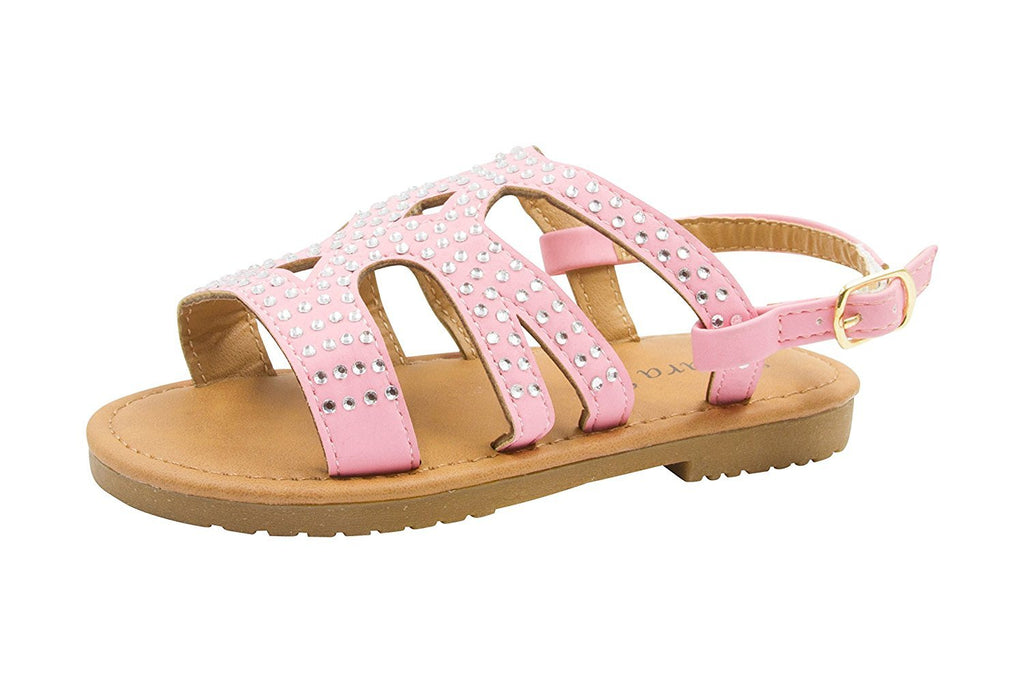 Sara Z Toddler Girl Toddler Girl Nubuck Sandals Rhinestones